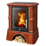 Kachlová kamna ABX Bavaria exklusive kachlový sokl, Kaštan